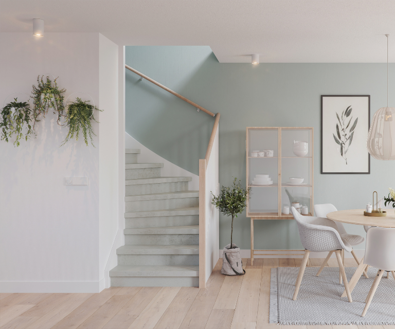 Trap van Delihome, betongrijs look