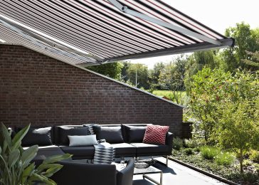 Buitenzonwering | Knikarmscherm | de Woonspecialist