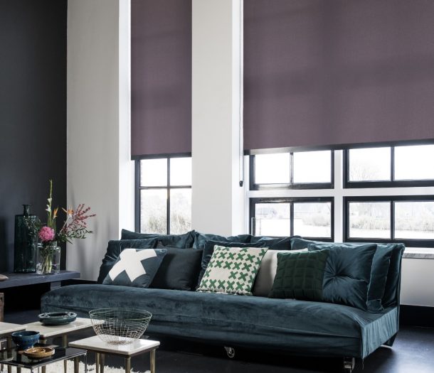 BECE paars rolgordijn