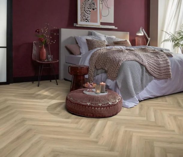 Laminaat visgraat slaapkamer