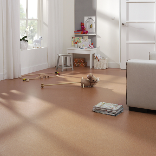 Ambiant – vinyl – Monet sfeer – oranje – sfeerfoto – woonkamer – vierkant