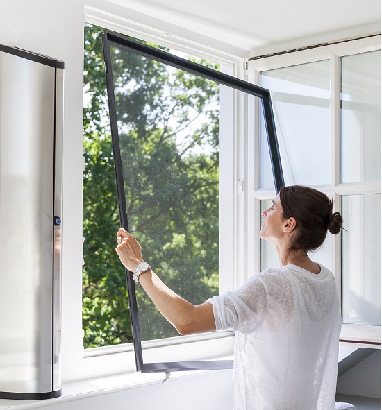 Inzet hor in slaapkamerraam van Unilux