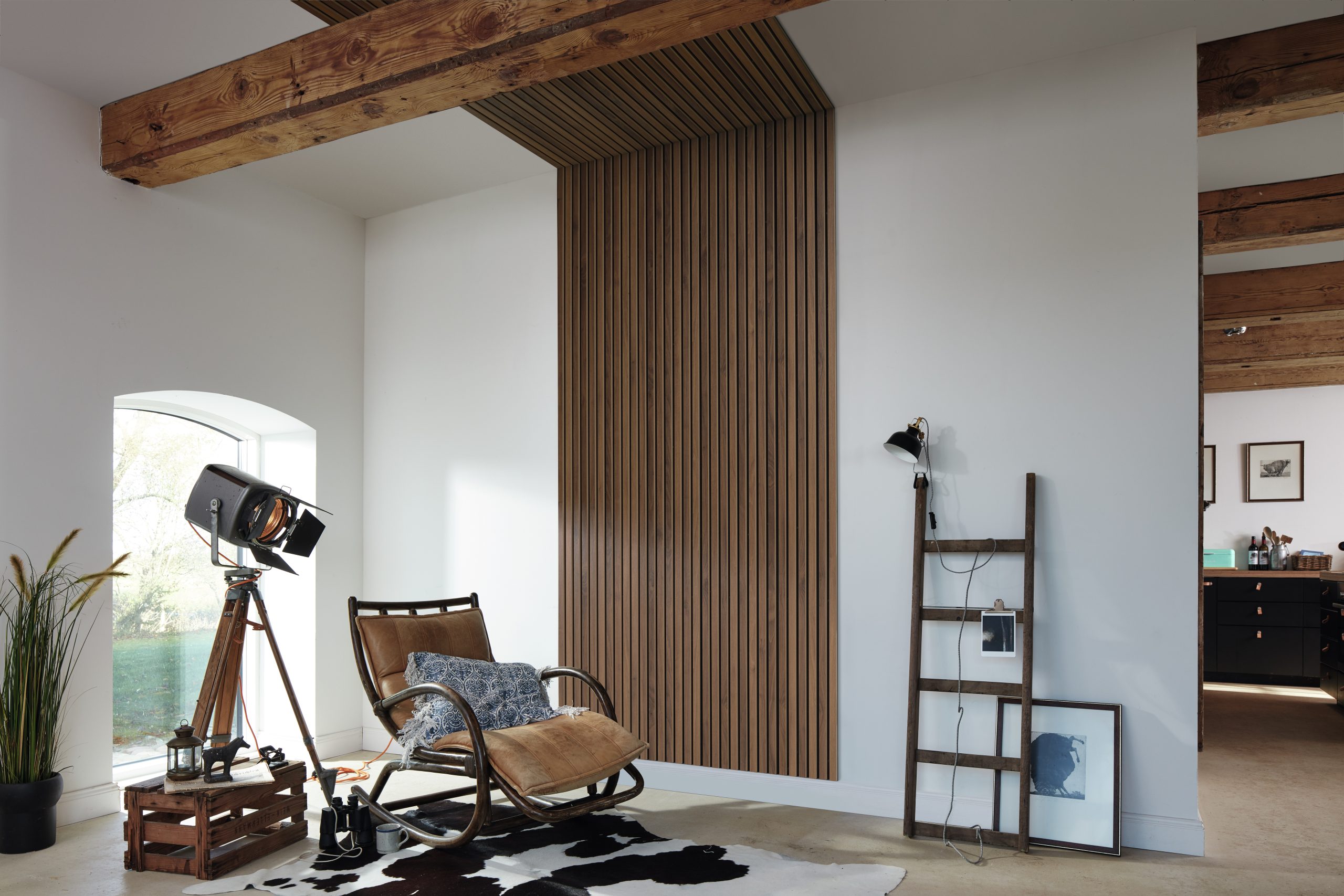 Wandpanelen – Heditex – Acoustic Sense – bruin – woonkamer – liggend – 7034 Acoustic-Sense Ambiente R01