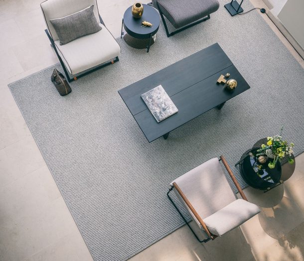 Wollen vloerkleed voor je zithoek, stijlvol grijs
