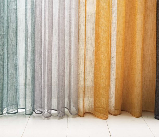 Inbetween gordijnen half transparant in vele kleuren