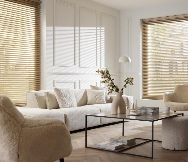 Horizontale jaloezieen - Sunway - bruin - woonkamer - liggend