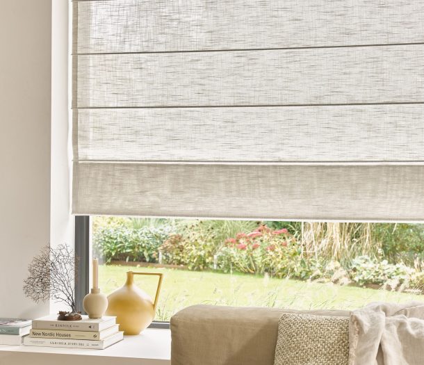 Luxe Beige Vouwgordijnen