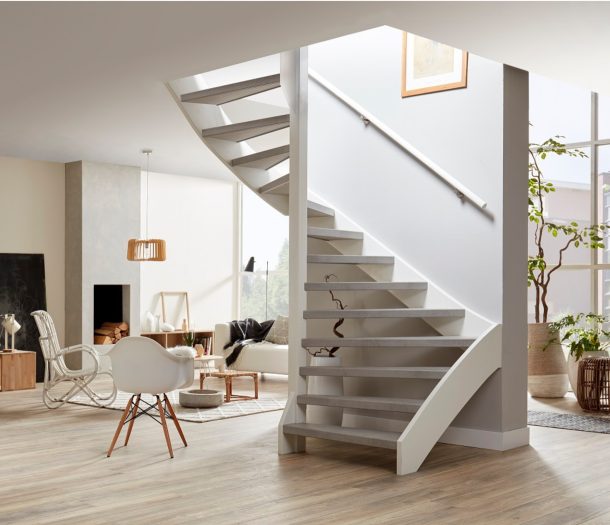 Traprenovatie Betonlook bij De Woonspecialist