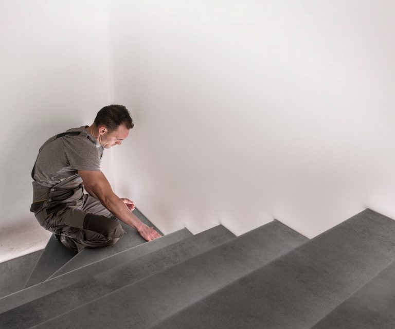 Traprenovatie Betonlook bij De Woonspecialist