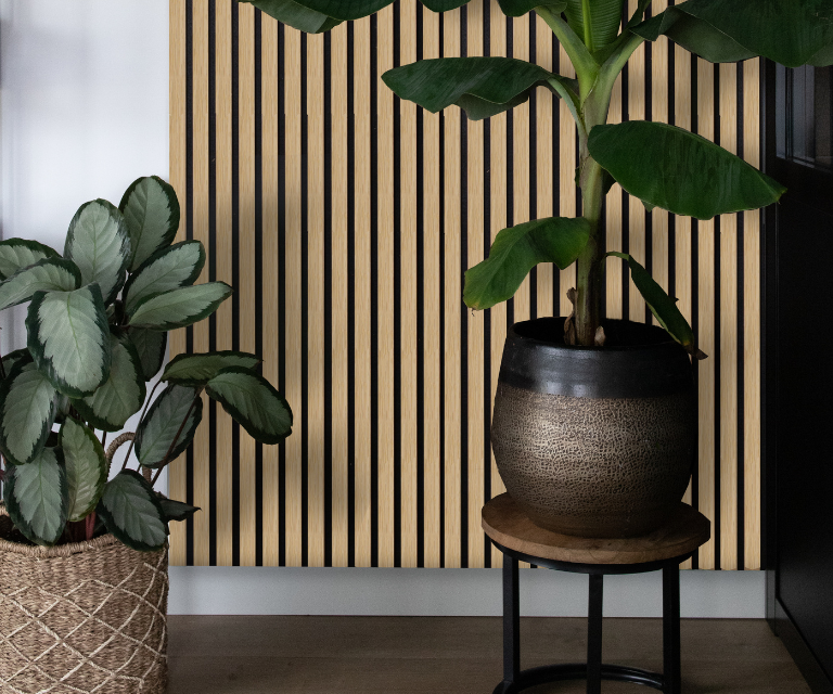 Wandpanelen van Akupanels in de woonkamer