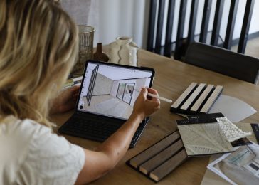 Interieurstyliste Liset van Thuis bij Schokker ontwerpt jouw woninginrichting in 3D zo heb jij een duidelijk beeld van jouw nieuwe interieur.