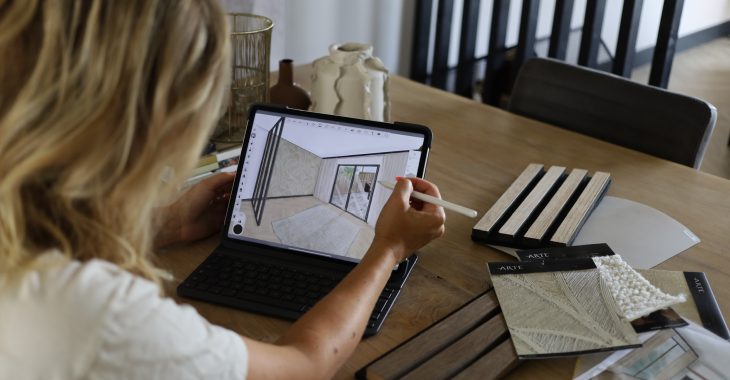 Interieurstyliste Liset van Thuis bij Schokker ontwerpt jouw woninginrichting in 3D zo heb jij een duidelijk beeld van jouw nieuwe interieur.