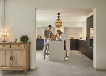 COREtec – pvc – naturals – megatiles – tegels – bruin – keuken – liggend – kopie