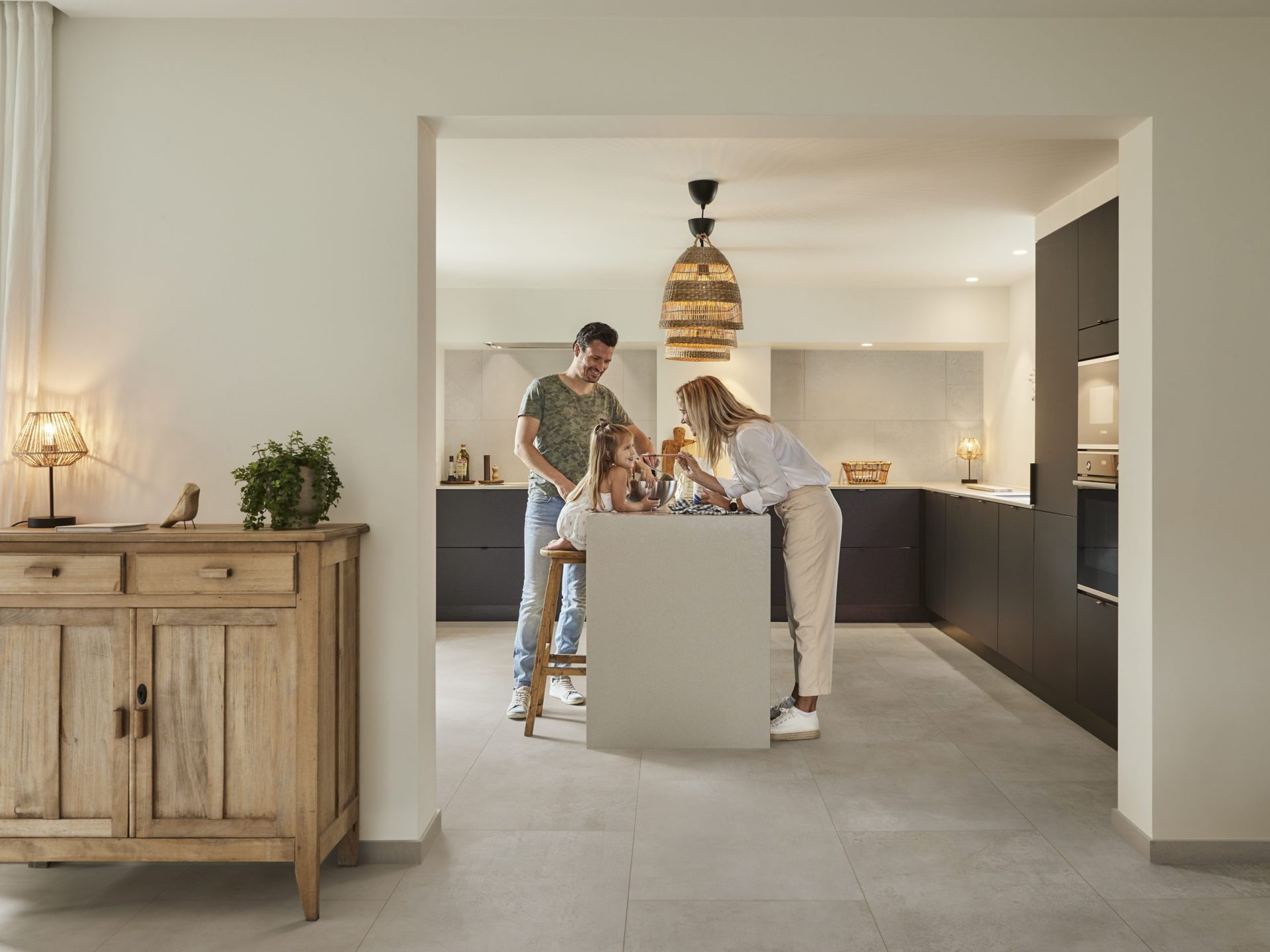 COREtec – pvc – naturals – megatiles – tegels – bruin – keuken – liggend – kopie