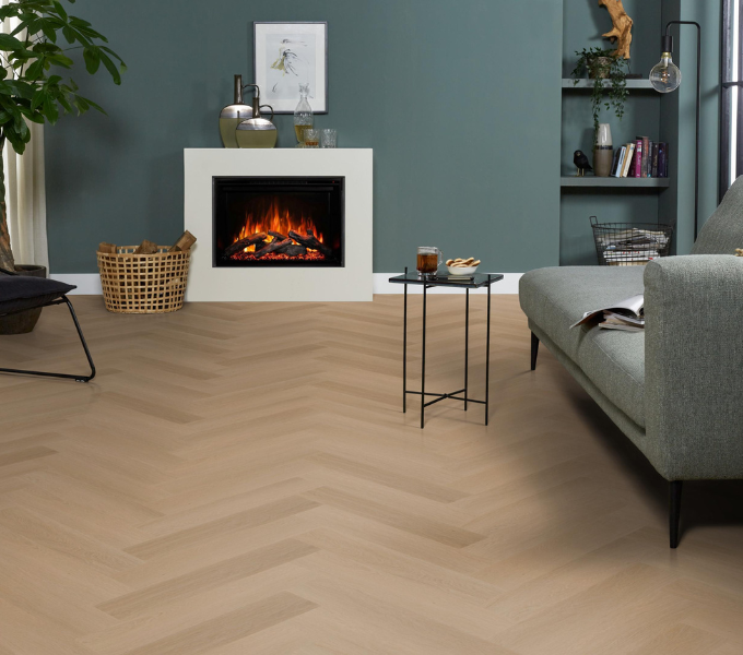PVC-vloer visgraat Noordbroek dark oak