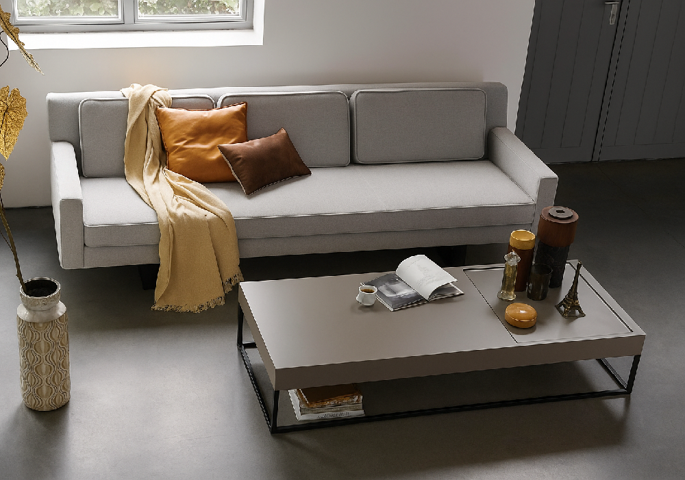 Karpet Desso Patterns - voorbeeld woonkamer zonder vloerkleed