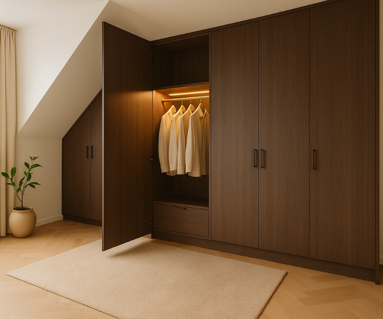 Kledingkast donkerbruin