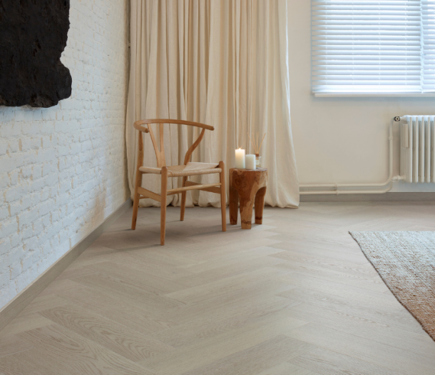 Coretec® vloeren in visgraatmotief