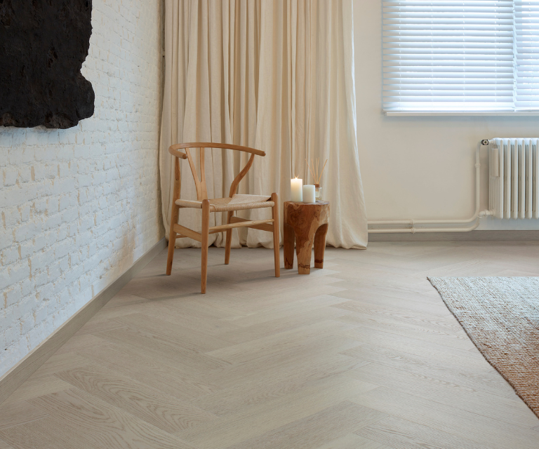 Coretec® vloeren in visgraatmotief