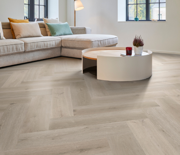 Coretec® vloeren in visgraatmotief