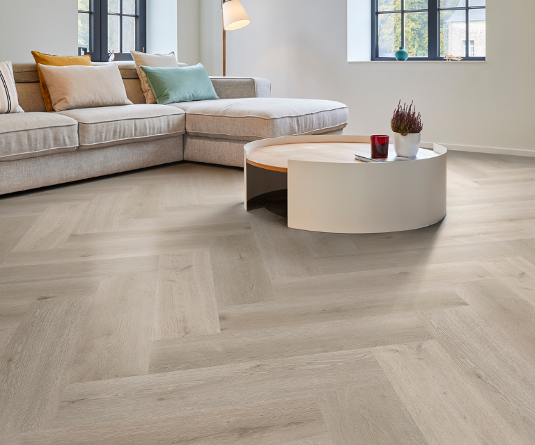 Coretec® vloeren in visgraatmotief