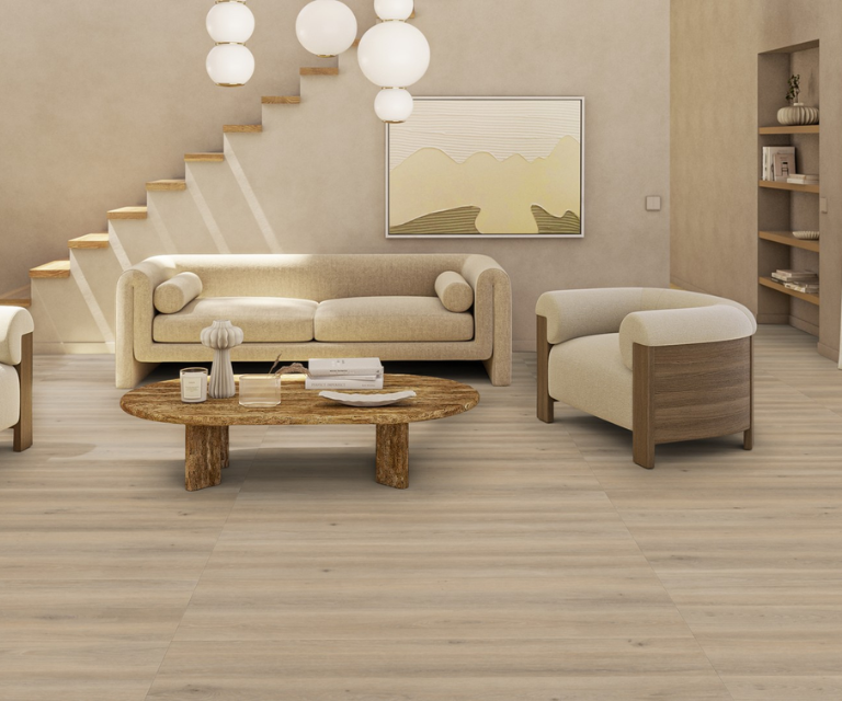 Westhoeve smoke pvc vloer plank in de woonkamer