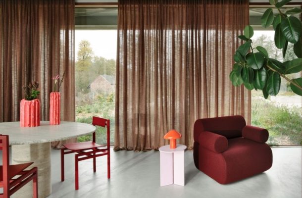 Inbetween gordijnen rood Inbetween gordijnen rood