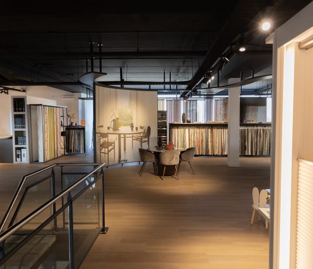 Bekenkamp Hilversum showroom gordijnen en raamdecoratie