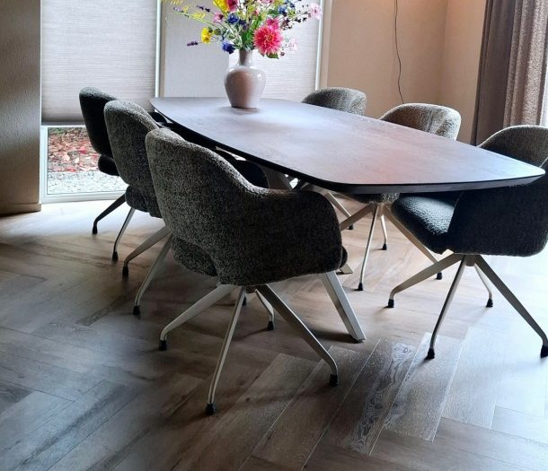 Buitink de Woonspecialist make-over in woning in Deventer keuken raamdecoratie en vloer
