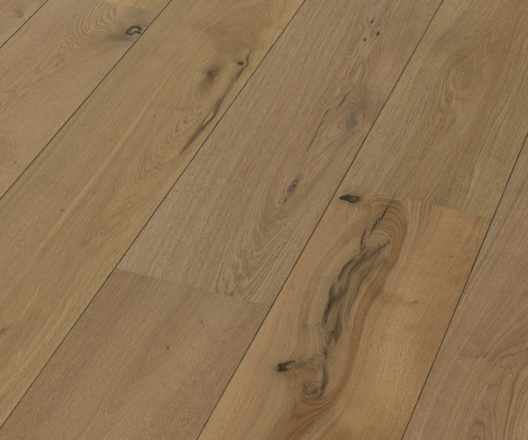 Lindura Eik Authentic Greige houten vloer detailfoto