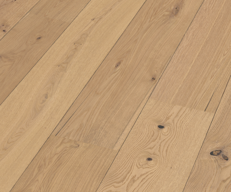 Lindura Eiken Authentic Karamel houten vloer detailfoto