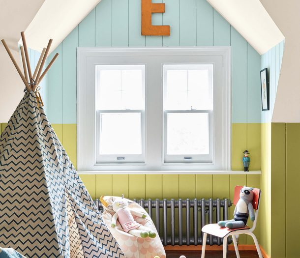 Little green kinderkamer in kleuren Brighton 203, Pale Lime 70