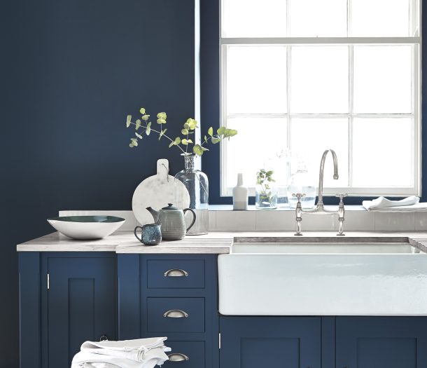 Little Greene verf - donkerblauw