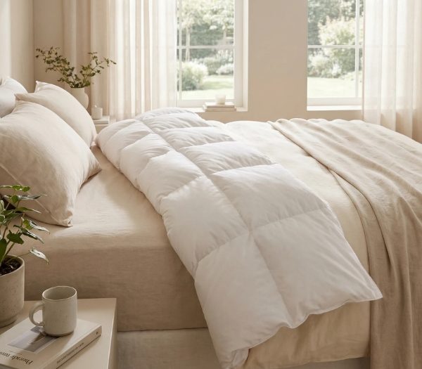 Slaapkamer met bed met dekbed van Cassenz